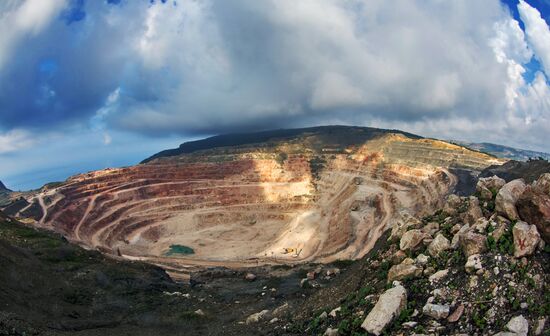Balaklavskoye fluxing limestone mine in Crimea
