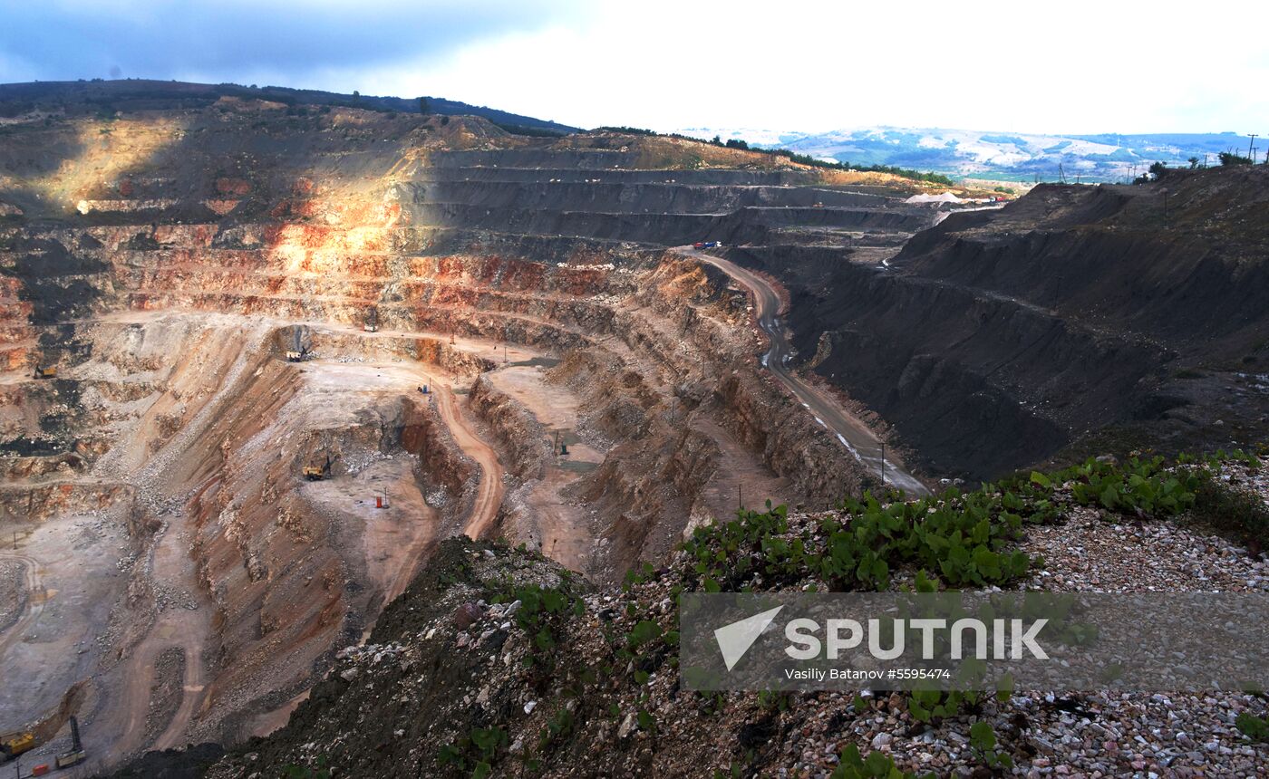 Balaklavskoye fluxing limestone mine in Crimea