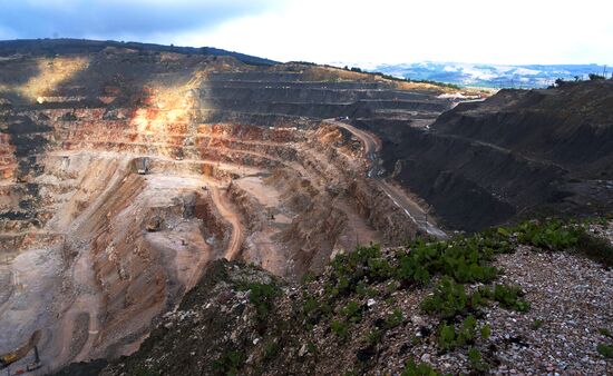 Balaklavskoye fluxing limestone mine in Crimea