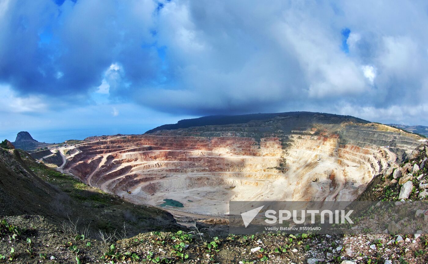 Balaklavskoye fluxing limestone mine in Crimea