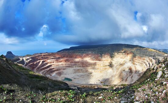 Balaklavskoye fluxing limestone mine in Crimea