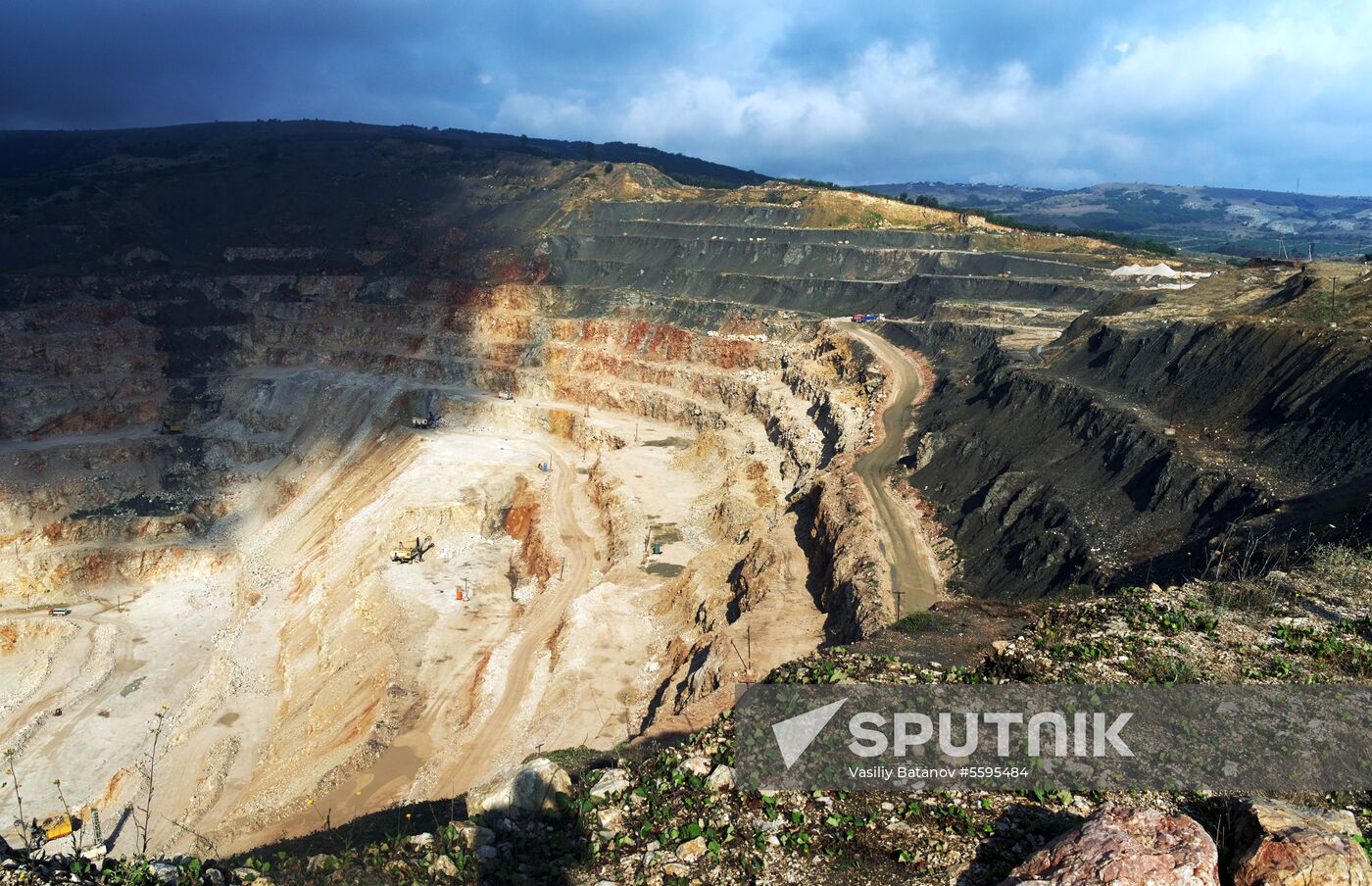 Balaklavskoye fluxing limestone mine in Crimea