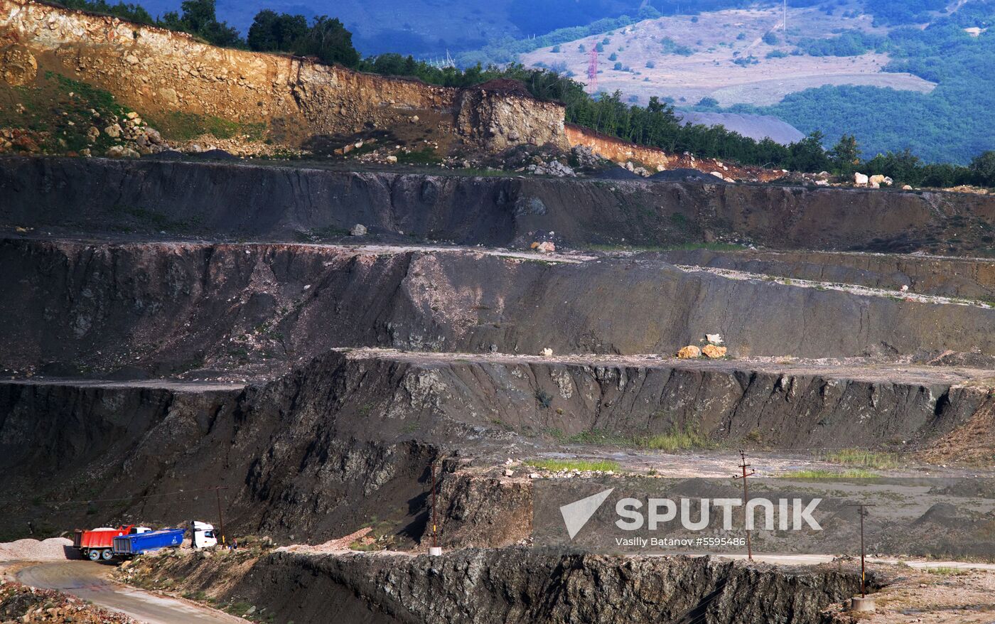 Balaklavskoye fluxing limestone mine in Crimea