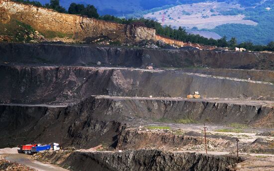 Balaklavskoye fluxing limestone mine in Crimea