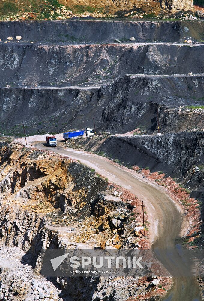 Balaklavskoye fluxing limestone mine in Crimea