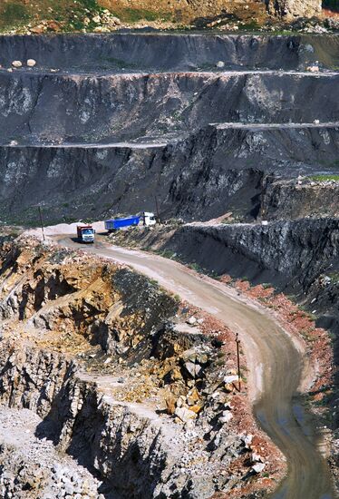 Balaklavskoye fluxing limestone mine in Crimea