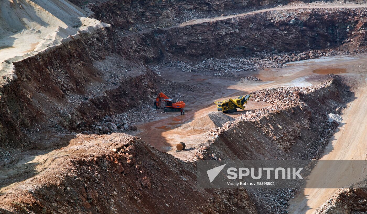 Balaklavskoye fluxing limestone mine in Crimea