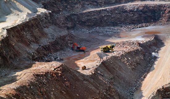 Balaklavskoye fluxing limestone mine in Crimea