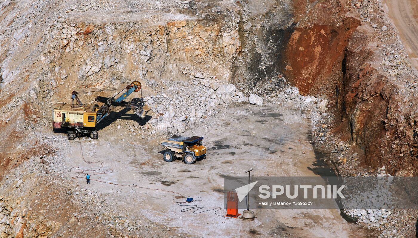 Balaklavskoye fluxing limestone mine in Crimea