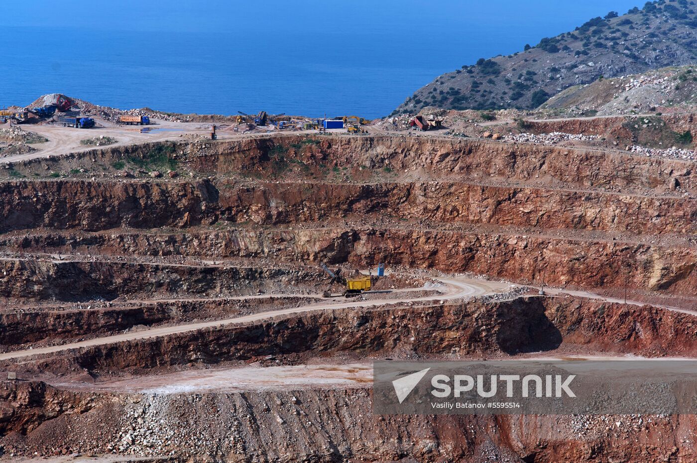 Balaklavskoye fluxing limestone mine in Crimea
