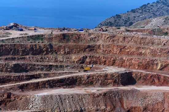 Balaklavskoye fluxing limestone mine in Crimea