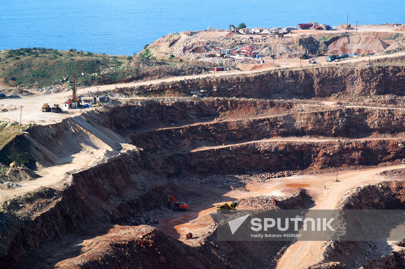 Balaklavskoye fluxing limestone mine in Crimea