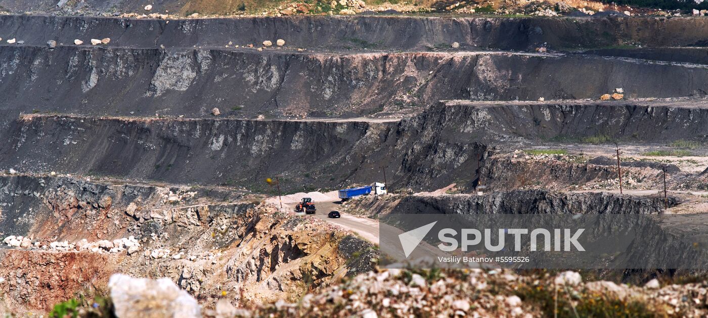 Balaklavskoye fluxing limestone mine in Crimea