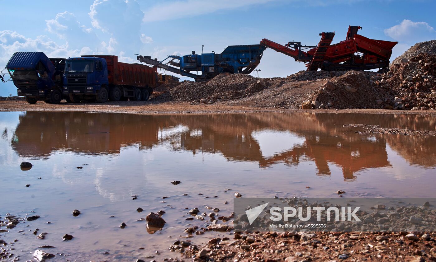 Balaklavskoye fluxing limestone mine in Crimea