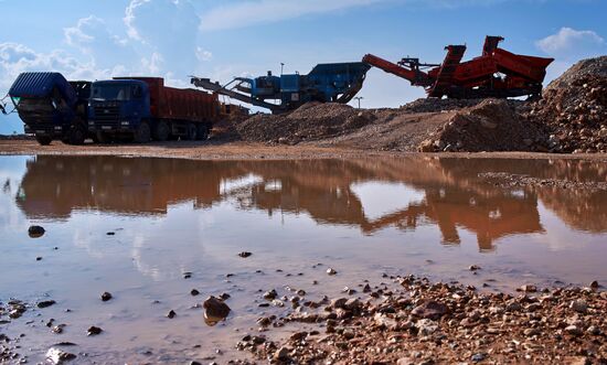 Balaklavskoye fluxing limestone mine in Crimea