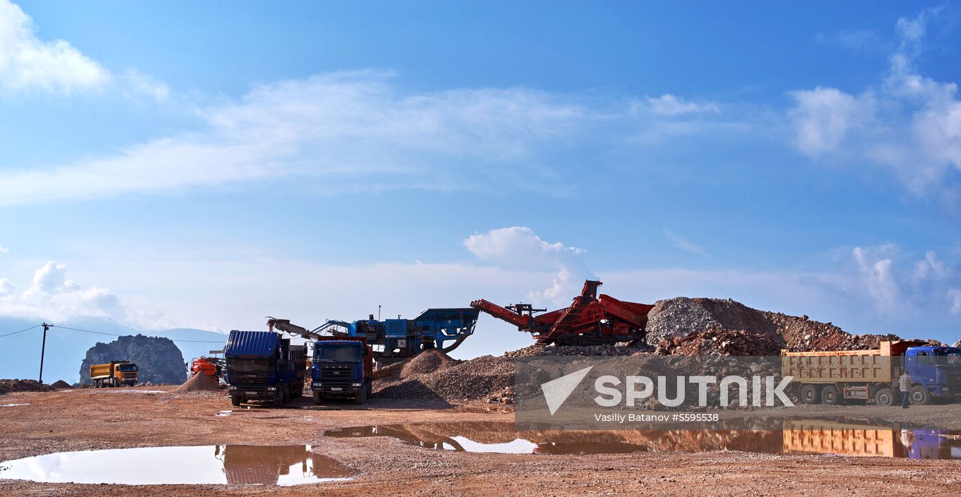Balaklavskoye fluxing limestone mine in Crimea