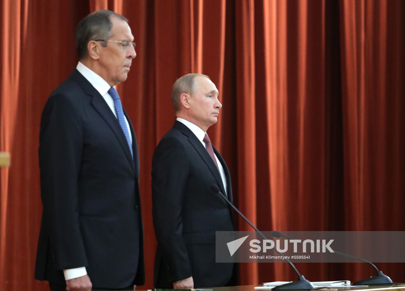 Russian President Vladimir Putin speaks at conference of Russian ambassadors and permanent representatives