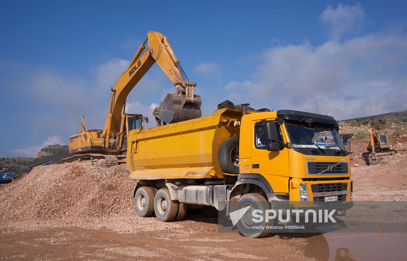 Balaklavskoye fluxing limestone mine in Crimea
