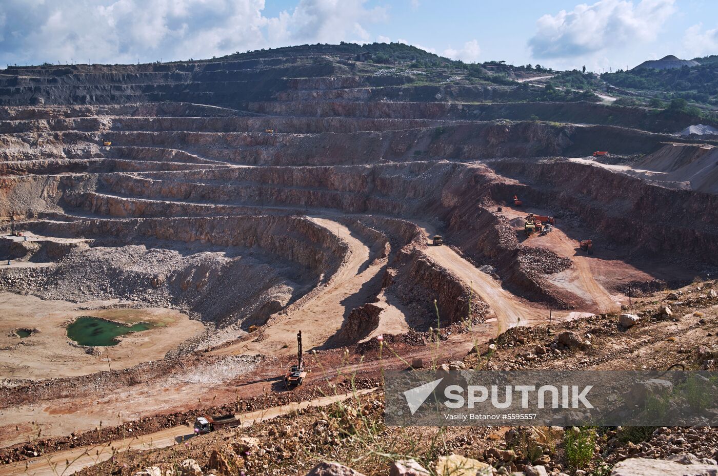 Balaklavskoye fluxing limestone mine in Crimea