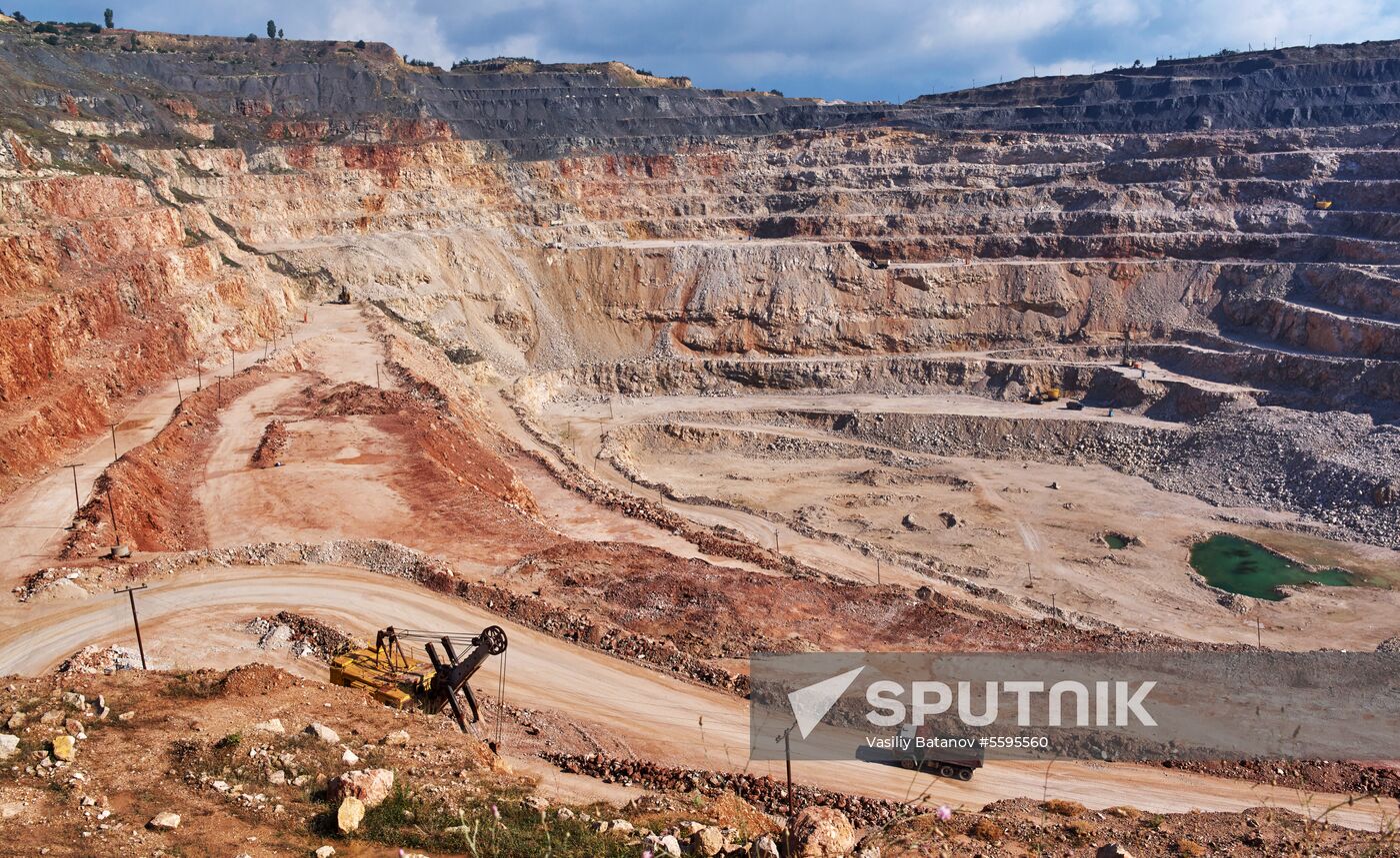 Balaklavskoye fluxing limestone mine in Crimea