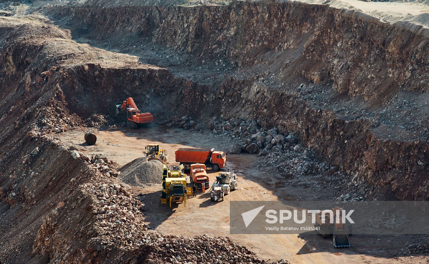 Balaklavskoye fluxing limestone mine in Crimea