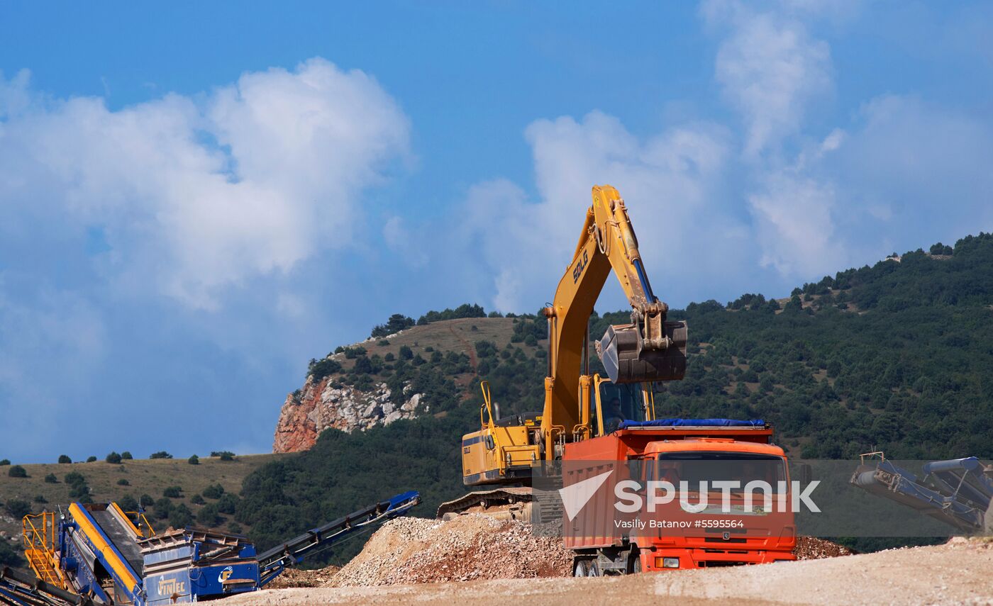 Balaklavskoye fluxing limestone mine in Crimea
