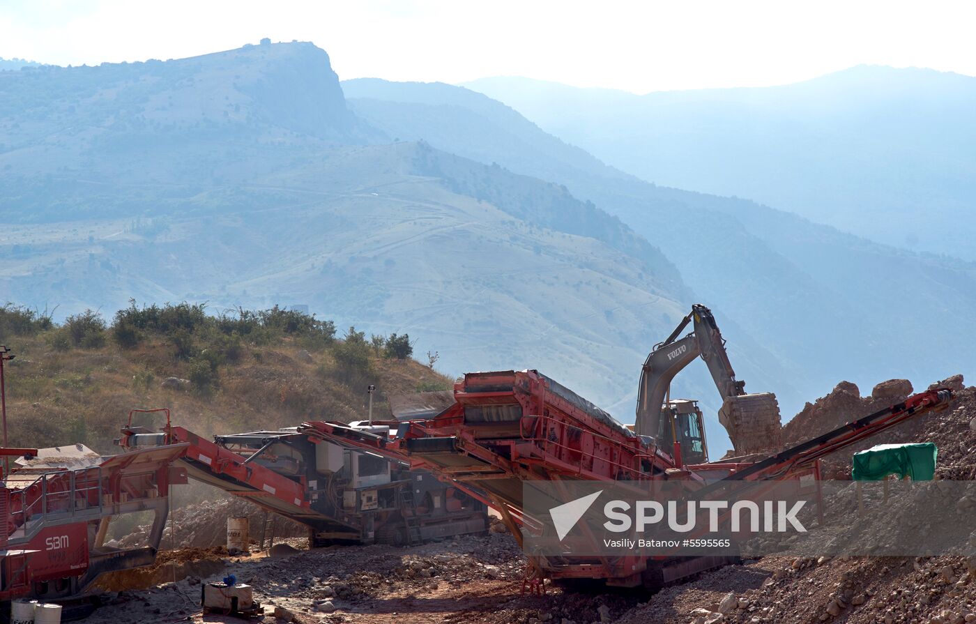 Balaklavskoye fluxing limestone mine in Crimea
