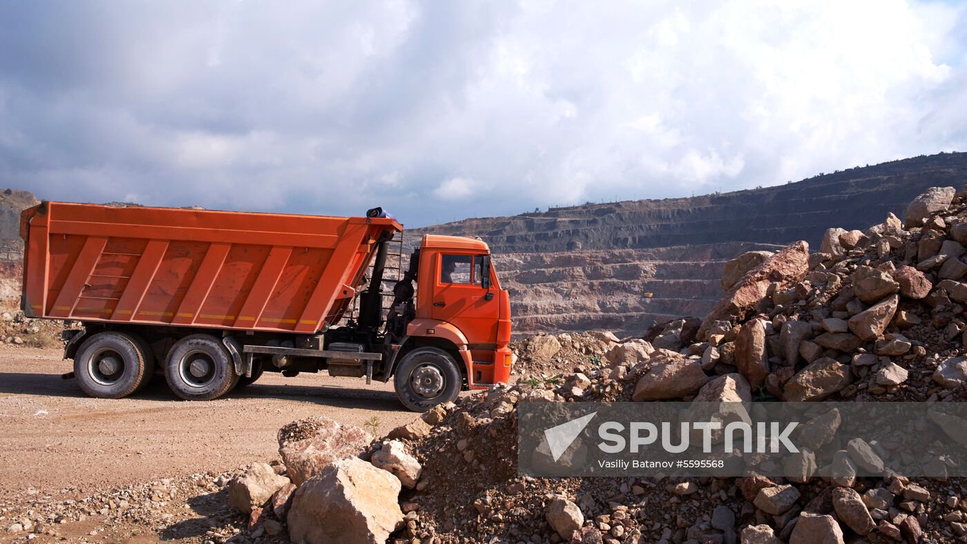 Balaklavskoye fluxing limestone mine in Crimea