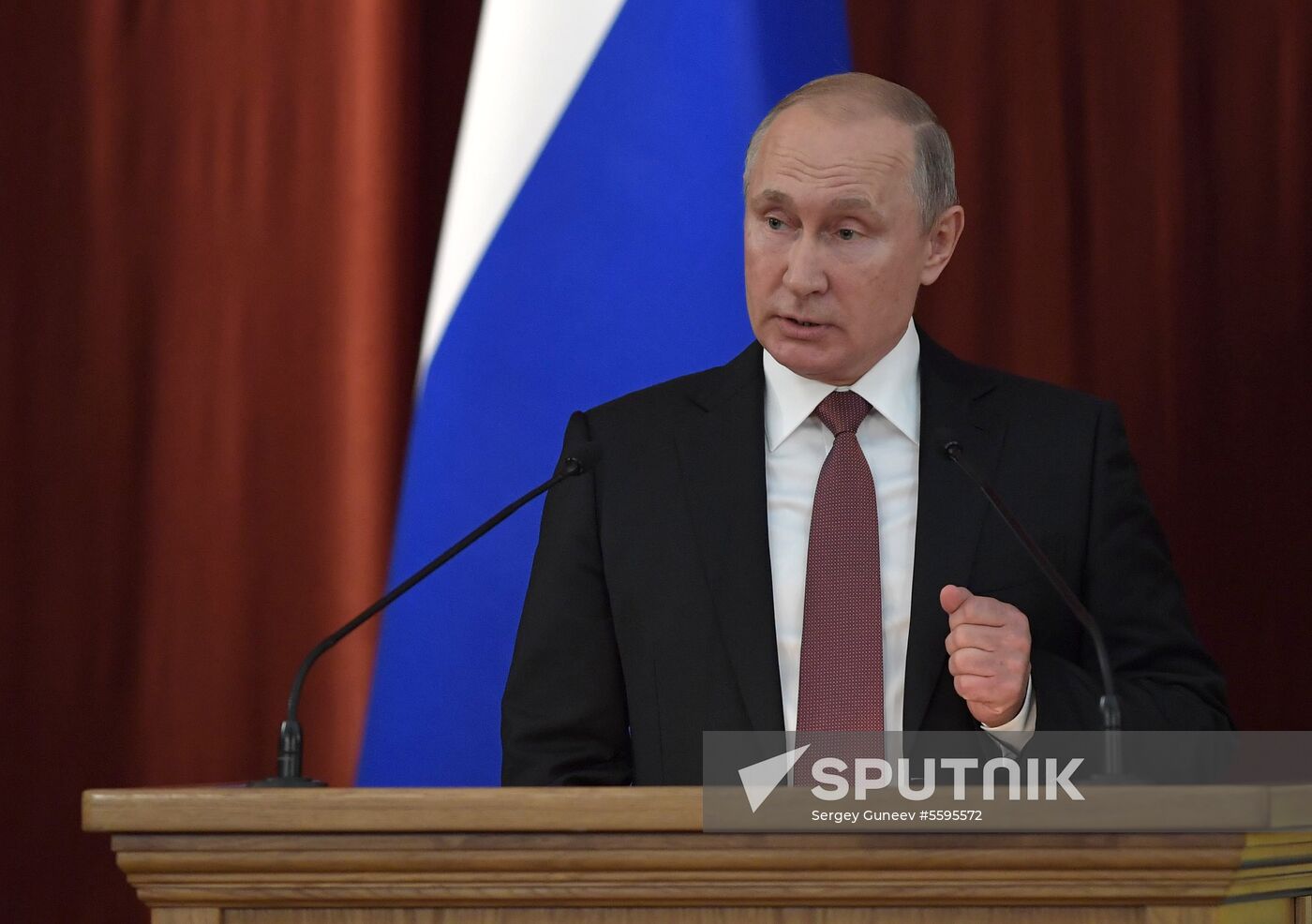 Russian President Vladimir Putin speaks at conference of Russian ambassadors and permanent representatives