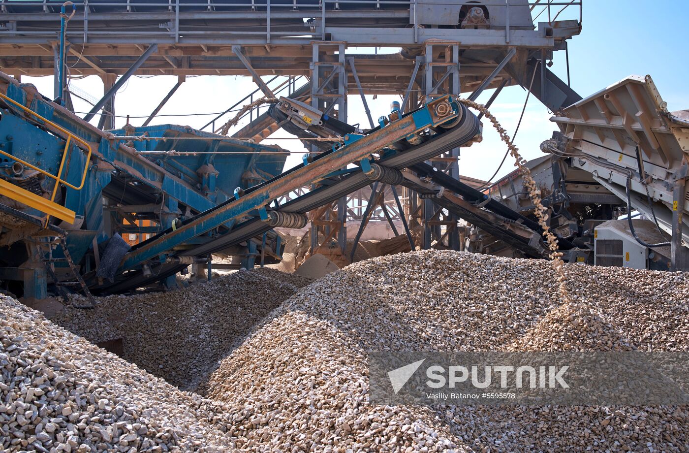 Balaklavskoye fluxing limestone mine in Crimea