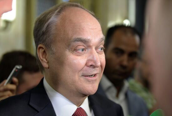 Russian President Vladimir Putin speaks at conference of Russian ambassadors and permanent representatives