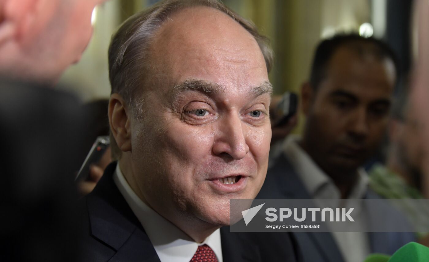 Russian President Vladimir Putin speaks at conference of Russian ambassadors and permanent representatives