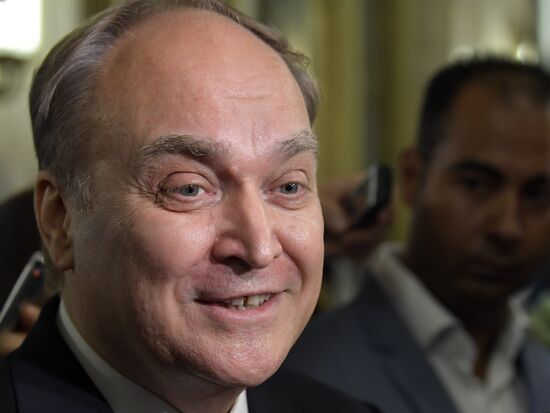 Russian President Vladimir Putin speaks at conference of Russian ambassadors and permanent representatives