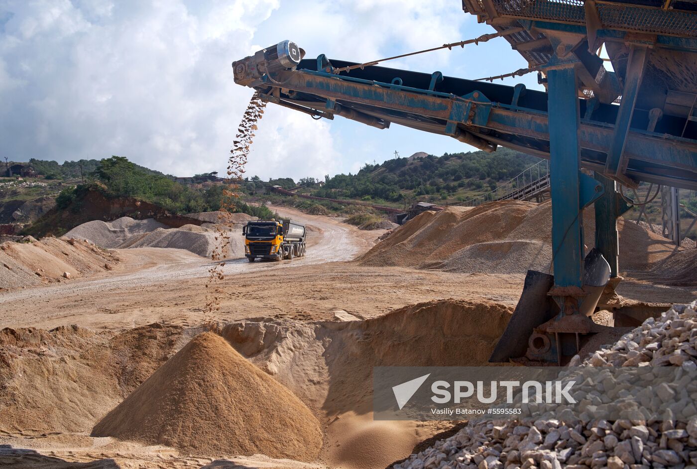 Balaklavskoye fluxing limestone mine in Crimea