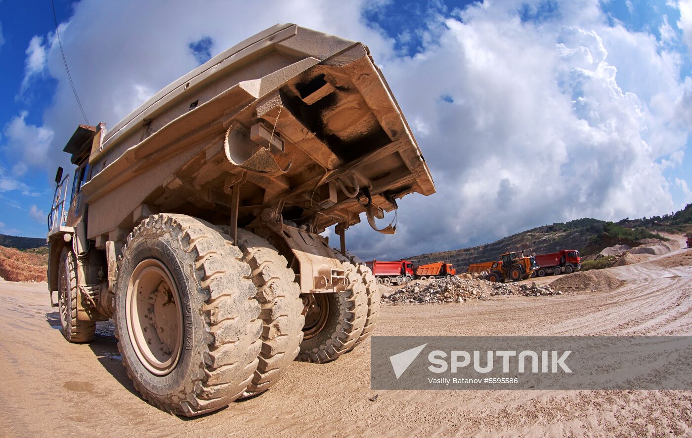 Balaklavskoye fluxing limestone mine in Crimea