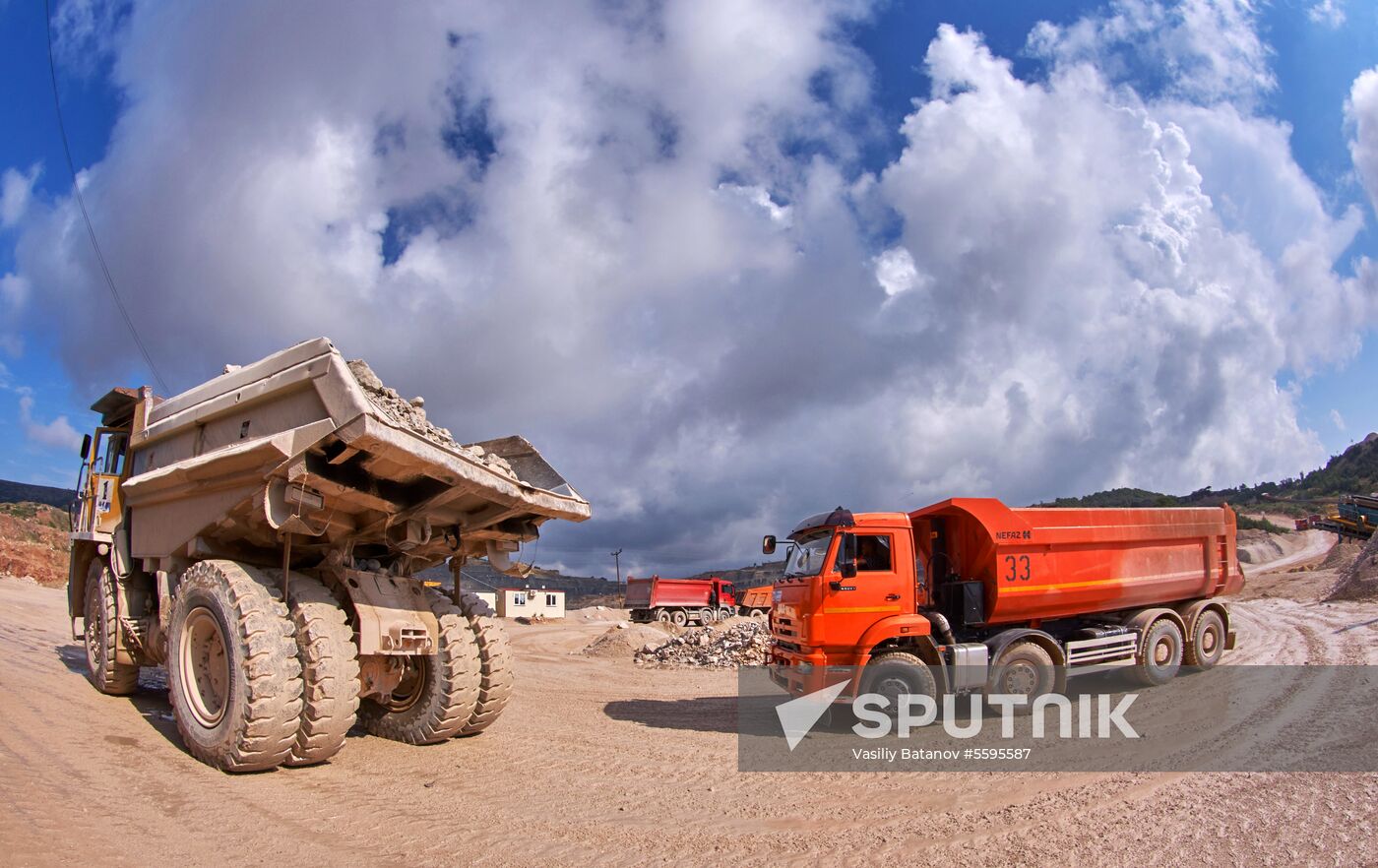 Balaklavskoye fluxing limestone mine in Crimea