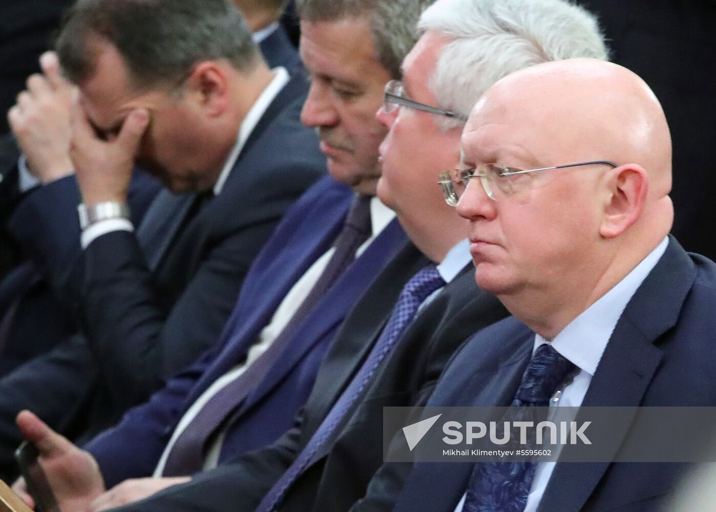 Russian President Vladimir Putin speaks at conference of Russian ambassadors and permanent representatives