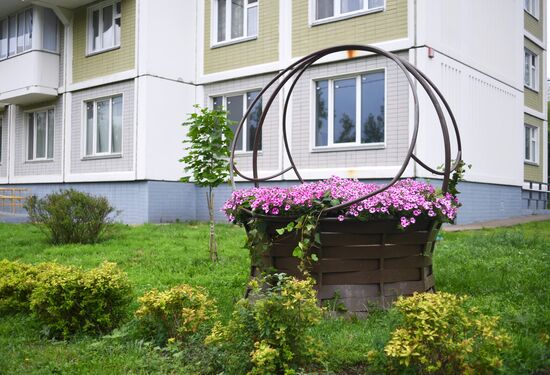 Most beautified courtyards in Moscow