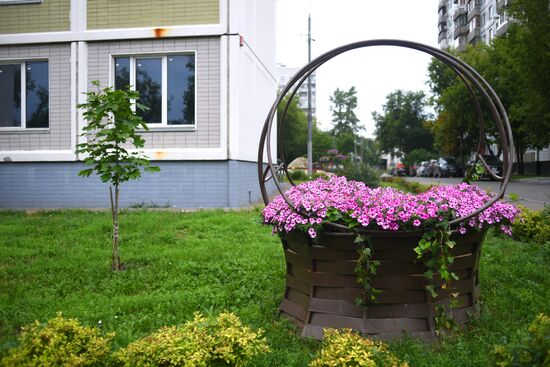 Most beautified courtyards in Moscow
