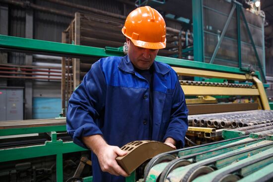 Brick production at Novokubansk Plant of Ceramic Wall Materials