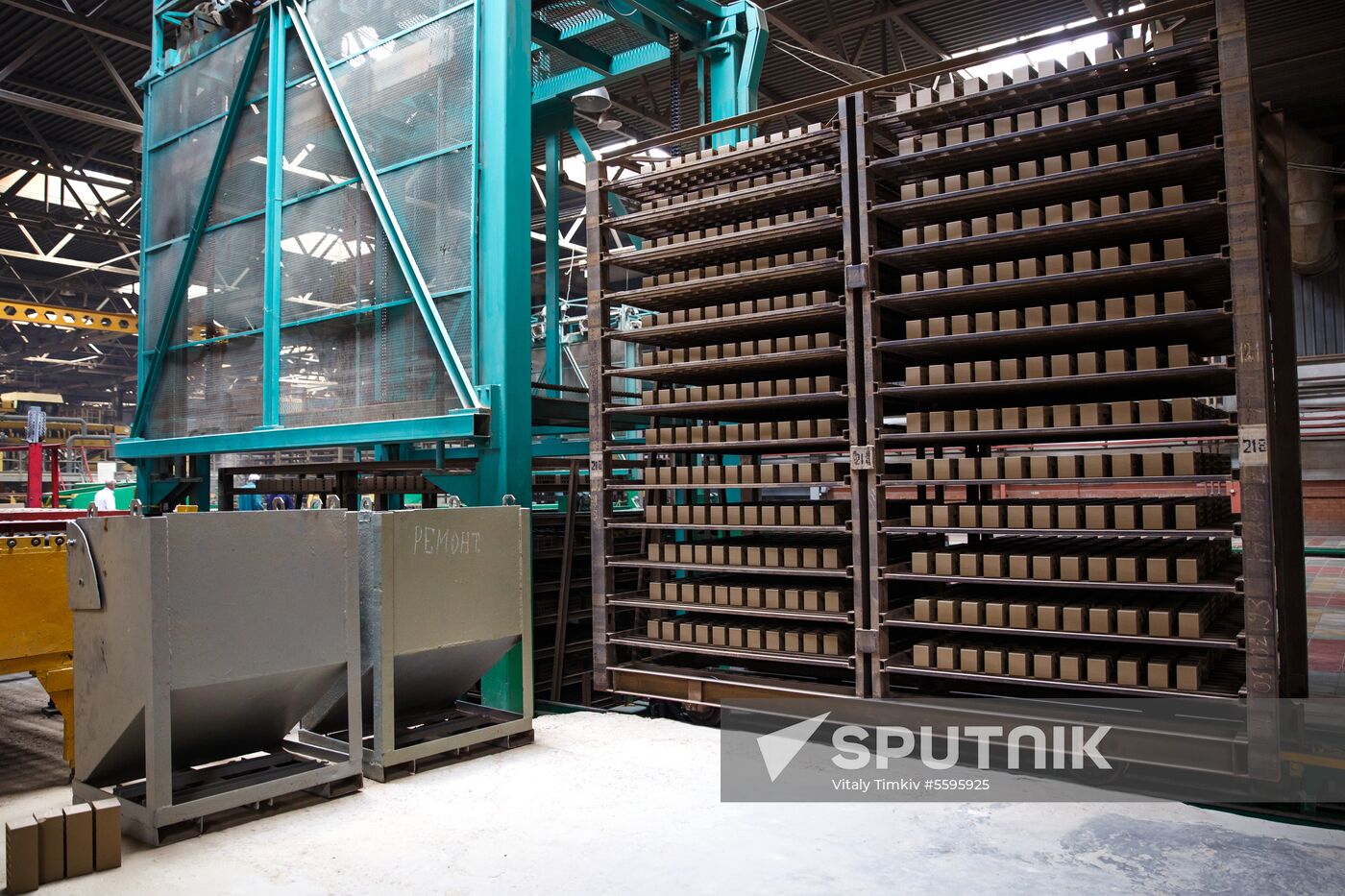 Brick production at Novokubansk Plant of Ceramic Wall Materials