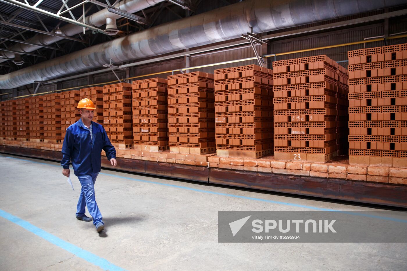 Brick production at Novokubansk Plant of Ceramic Wall Materials