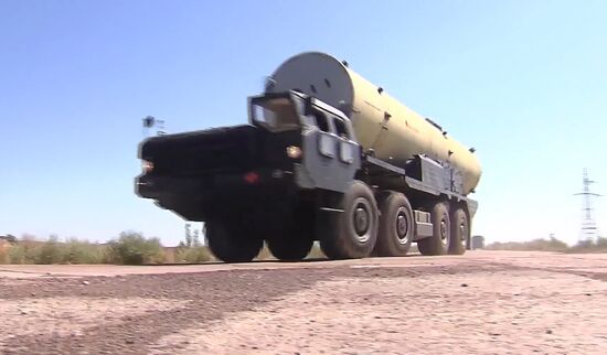 Launch of upgraded interceptor missile at Sary Shagan testing range