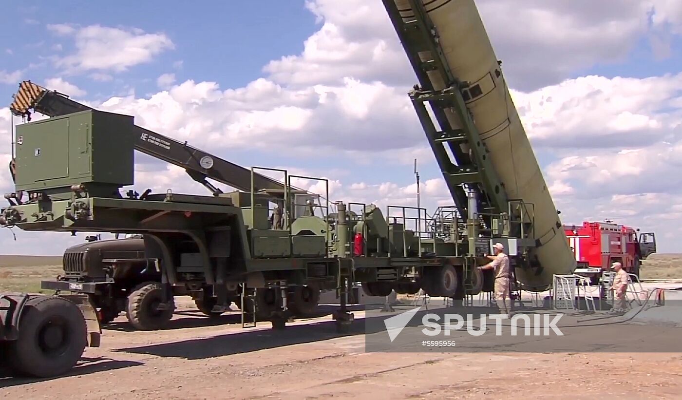 Launch of upgraded interceptor missile at Sary Shagan testing range