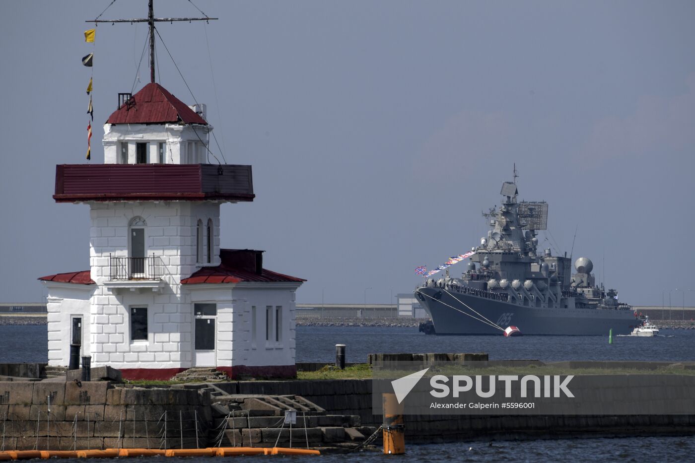 Navy Day parade rehearsal in Kronstadt