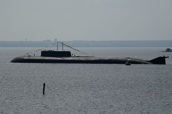 Navy Day parade rehearsal in Kronstadt