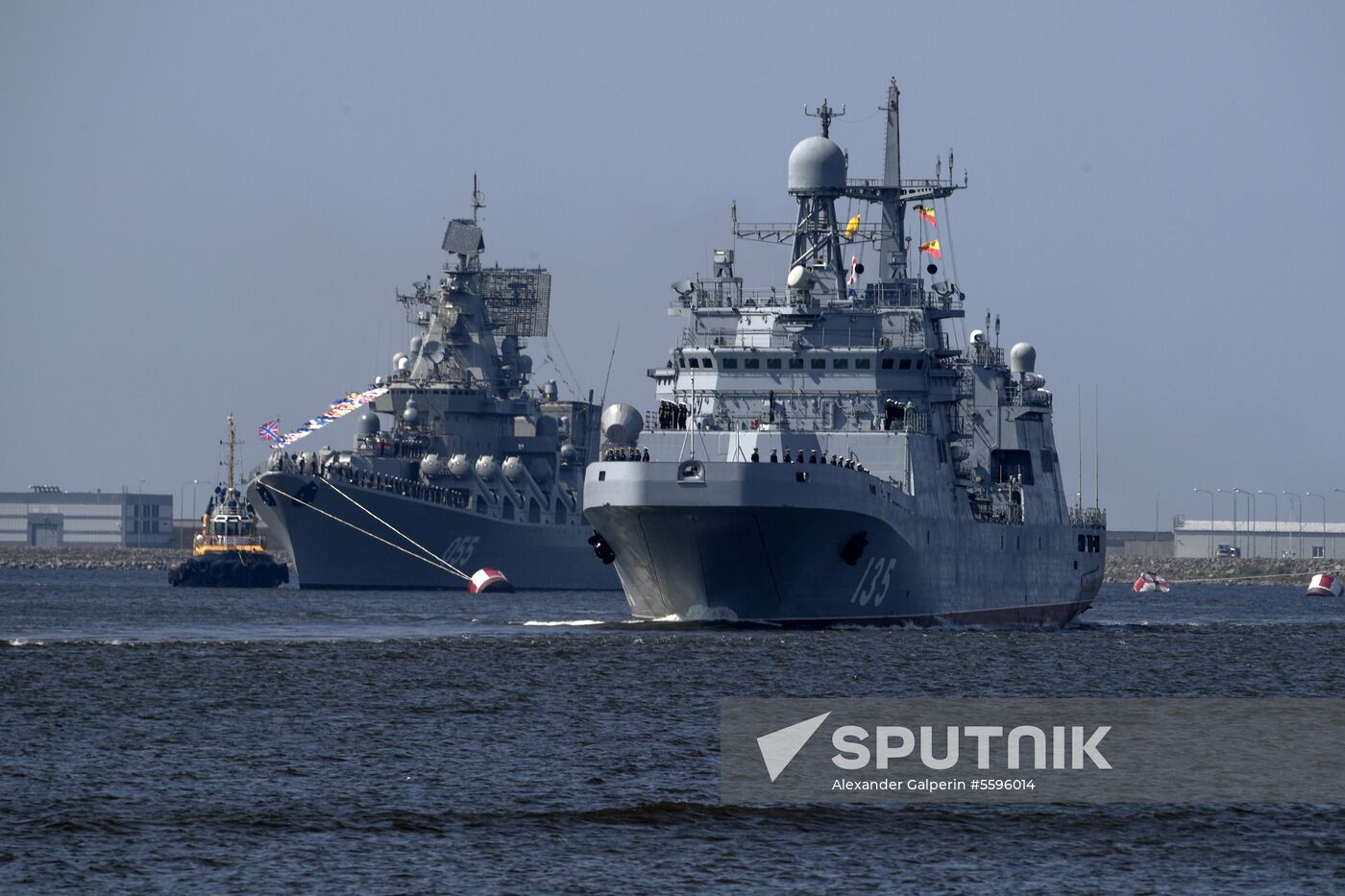 Navy Day parade rehearsal in Kronstadt