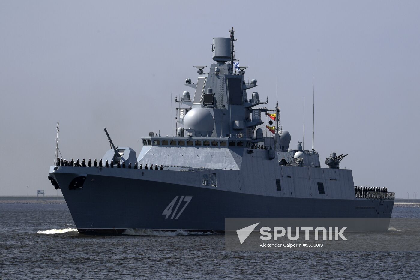 Navy Day parade rehearsal in Kronstadt