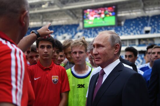 President Vladimir Putin's working trip to Kaliningrad