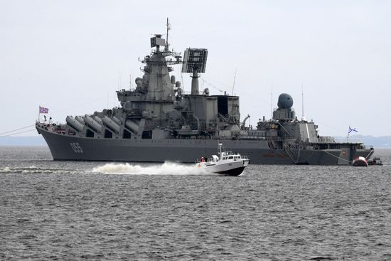 Navy Day parade rehearsal in Kronstadt